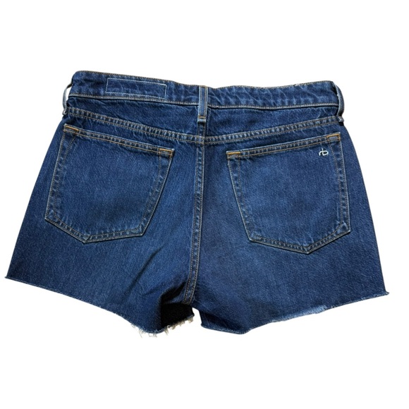 Rag & Bone Cambria Cutoff Denim Shorts Size 26 Button Fly Raw Hem - Picture 5 of 6